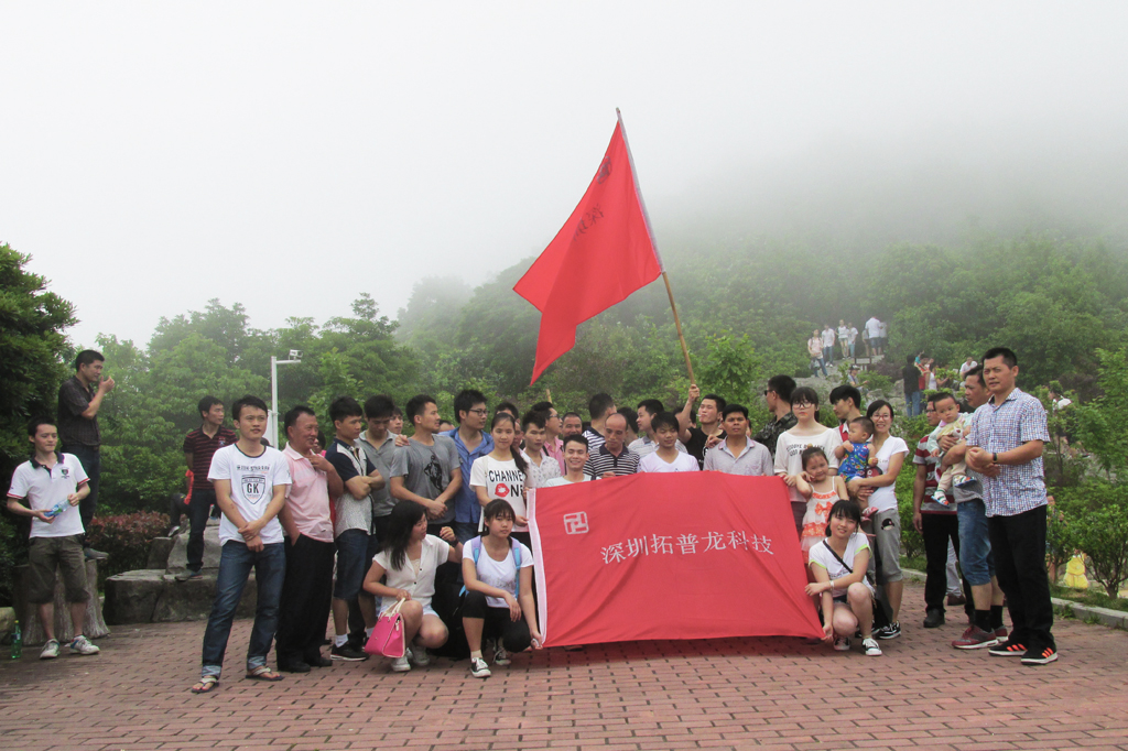 拓普龍2015年“五一”節(jié)組織爬山活動。(圖1)