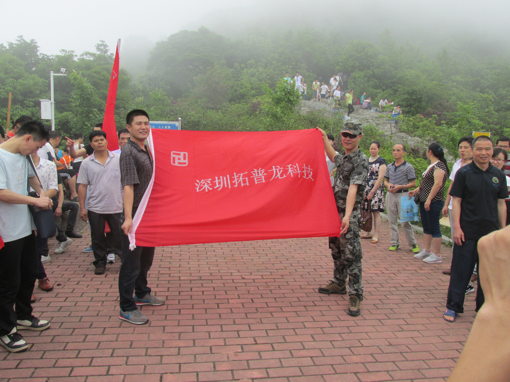 拓普龍2015年“五一”節(jié)組織爬山活動。(圖7)